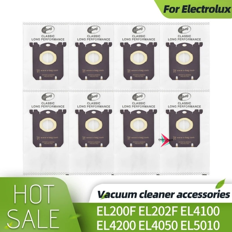 10pcs ถุงเก็บฝุ่นเครื่องดูดฝุ่นกระเป๋าสําหรับ Electrolux S กระเป๋าคลาสสิก EL200F EL200F EL4100 EL420