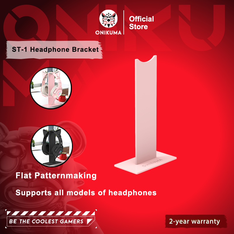 ที่วางหูฟังสำหรับเล่นเกม ONIKUMA สีชมพูน่ารัก
