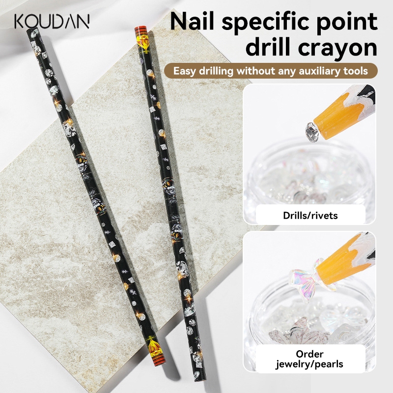 Koudan ปากกาขี้ผึ้ง สําหรับตกแต่งเล็บ 5 ชิ้น