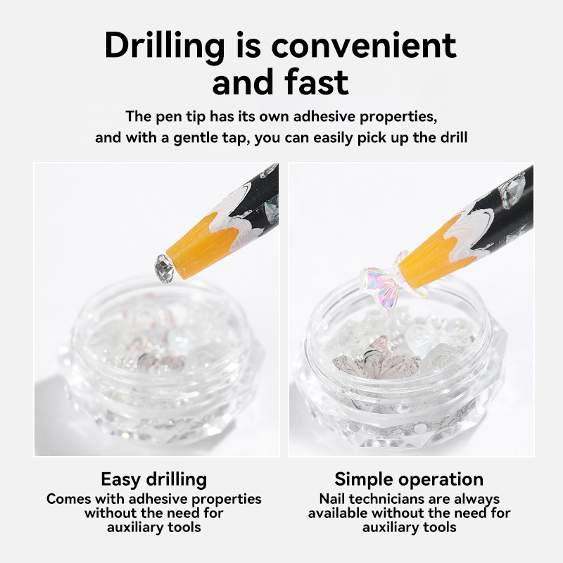 Koudan ปากกาขี้ผึ้ง สําหรับตกแต่งเล็บ 5 ชิ้น - รูปที่ 3