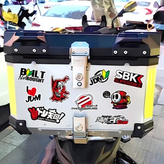 40 ชิ้น JDM สติกเกอร์สัญลักษณ์รถจักรยานยนต์รถสเก็ตบอร์ดญี่ปุ่นจัดแต่งทรงผม Decal