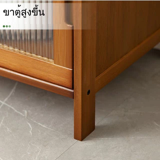 ตู้เก็บวางจานชามในครัว ของอเนกประสงค์ ปิดผนึกและกันฝุ่น ตู้เก็บของอเนกประสงค์ ทันสมัย ทนทาน ประหยัดพื้นที่ ทำโดยไม้ไผ่ธรรมชาติ