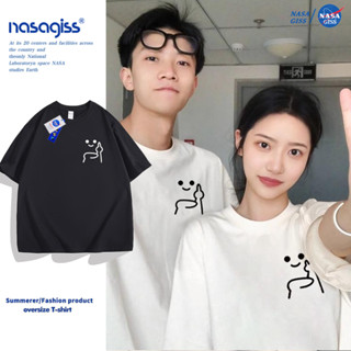 NASA เสื้อยืดชายหญิงแขนสั้น เสื้อยืดคู่รัก สไตล์ลำลอง summer…