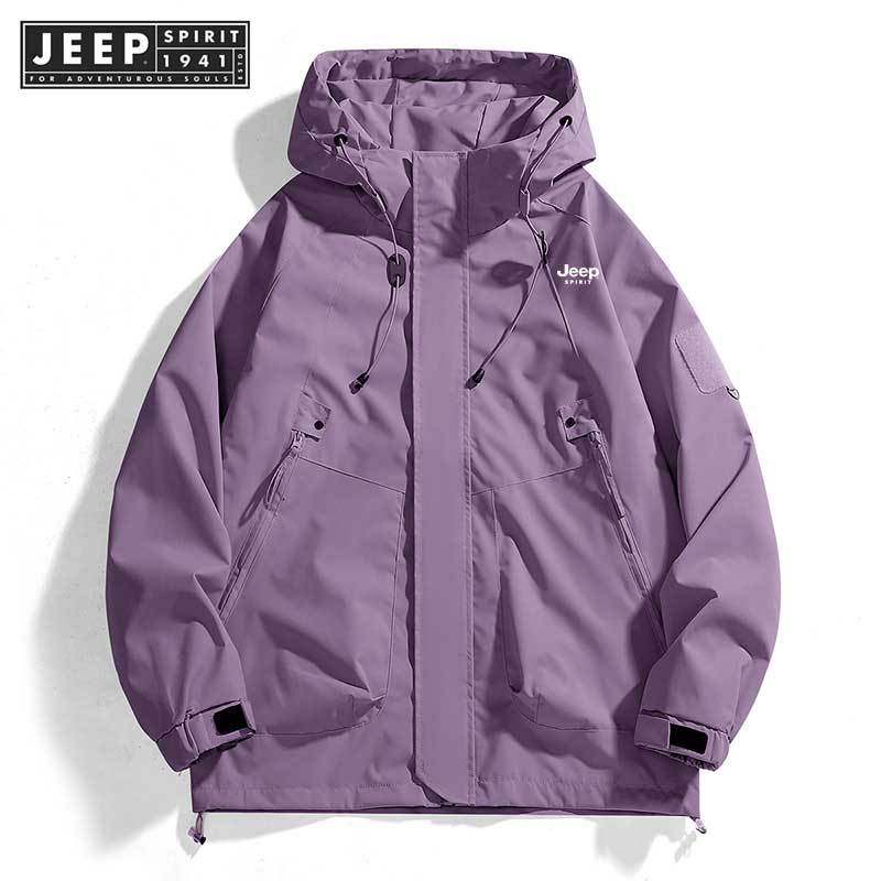 JEEP SPIRIT 1941 ESTD เสื้อกันหนาวเดินป่าสำหรับผู้ชาย รูปที่ 5