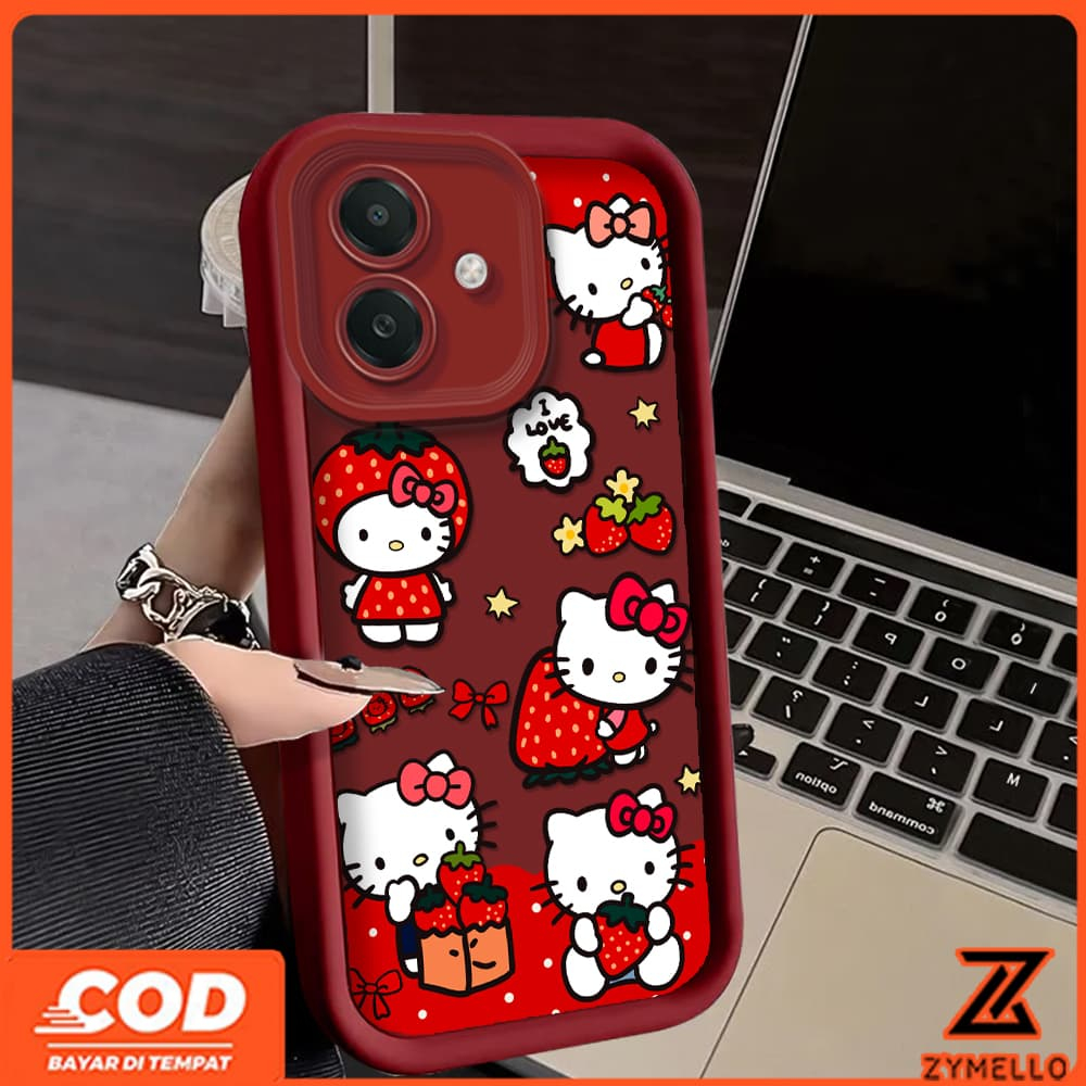 สําหรับ OPPO A6X A6 A6 PRO A5X A5 5G A3X A18 A3 5G A17 A60 A38 A79 A3 Pro A57 A77S A58 A7 A5S A12S A78 A17 Kitty เคสโทรศัพท์TPUน่ารัก