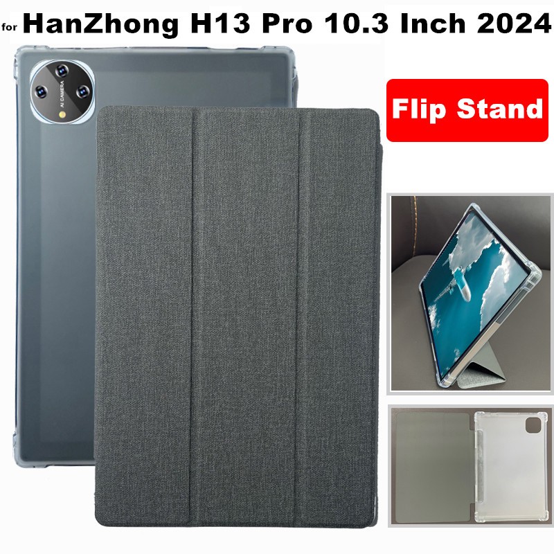 for HanZhong H13 Pro 10.3 Inch 2024 Faux Leather Flip Case Cover with Stand Up Function Cove Protective Case