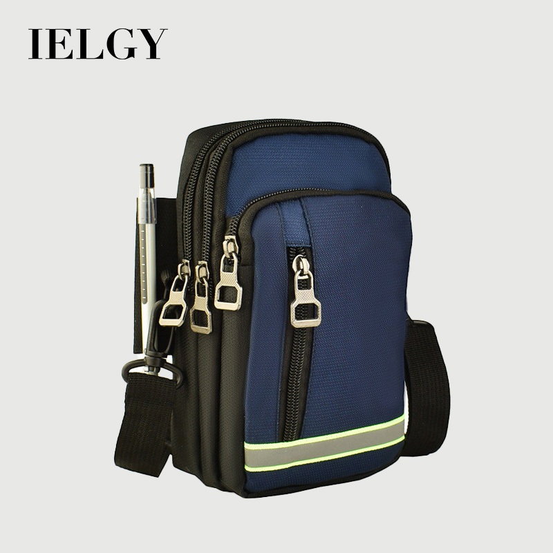 IELGY กระเป๋าคาดเอวโทรศัพท์มือถือสําหรับผู้ชายอเนกประสงค์แนวตั้งลําลองกระเป๋าใบเล็ก