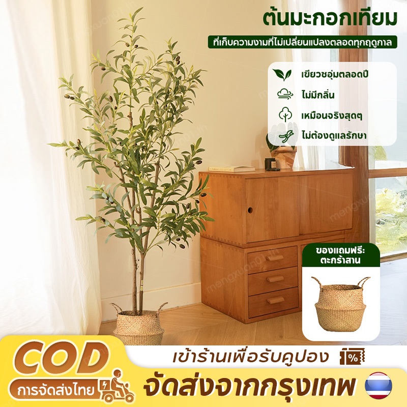 ต้นโอลีฟ ต้นไม้ปลอม ต้นไม้ใหญ่ ต้นมะกอกปลอม เหมือนต้นไม้จริง ต้นไม้แต่งห้อง 120/150/180 ซม