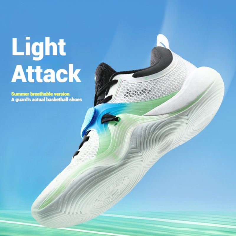 XTEP Light Attack SE รองเท้าบาสเก็ตบอลผู้ชาย Rebound Support Vitality Texture รองเท้าผ้าใบ — صورة 6