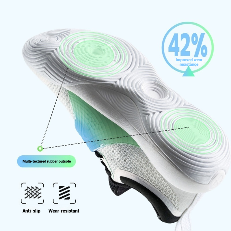 XTEP Light Attack SE รองเท้าบาสเก็ตบอลผู้ชาย Rebound Support Vitality Texture รองเท้าผ้าใบ — صورة 5
