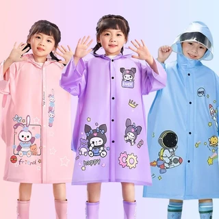 เสื้อกันฝนสำหรับเด็ก เสื้อกันฝนลายการ์ตูนสำหรับเด็ก การออกแบบกันน้ำ ขยายเพิ่มเติม ไม่มีกลิ่น เหมาะสำหรับอายุ 4-9 ปี เด็กชาย ผู้หญิง 【จัดส่งจากประเทศไทย】กระเป๋าใส่ได้