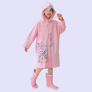 เสื้อกันฝนสำหรับเด็ก เสื้อกันฝนลายการ์ตูนสำหรับเด็ก การออกแบบกันน้ำ ขยายเพิ่มเติม ไม่มีกลิ่น เหมาะสำหรับอายุ 4-9 ปี เด็กชาย ผู้หญิง 【จัดส่งจากประเทศไทย】กระเป๋าใส่ได้