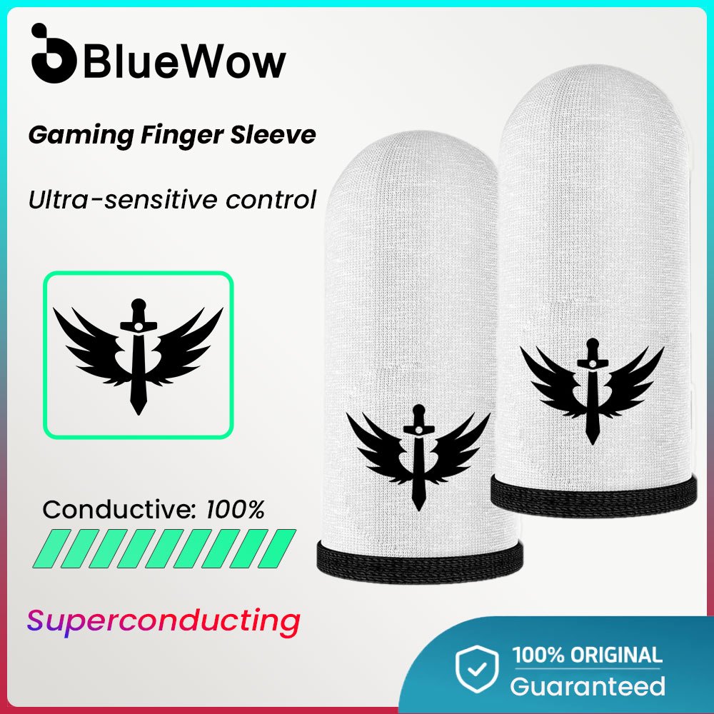 Bluewow Gaming Finger Sleeve สําหรับ PUBG Breathable ปลายนิ้ว Sweatproof Anti-slip ปลายนิ้วฝาครอบ Thumb ถุงมือสําหรับเกมมือถือ