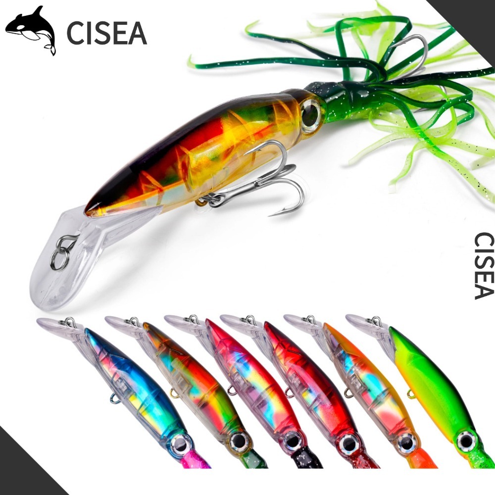 CISEA F277 เหยื่อยาง ปลา ตกปลา ตกปลา เหยื่อจิ๊ก เหยื่อ 40g 23cm