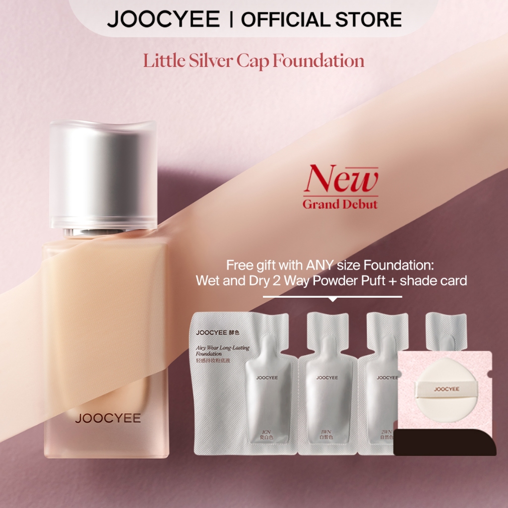 JOOCYEE "Little Silver Cap" Foundation Elastic Long-Lasting Dynamic Skin-Adaptive Waterproof & Sweatproof