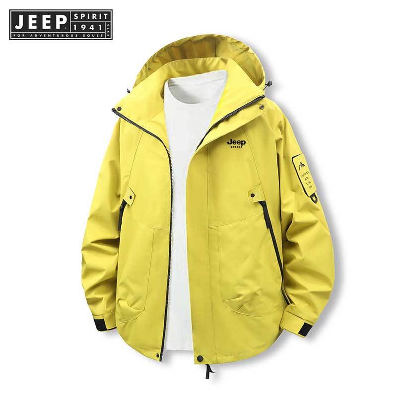 JEEP SPIRIT 1941 ESTD Windproof กันน้ำปีนเขาเดินป่าแคมป์ปิ้ง Windcoat