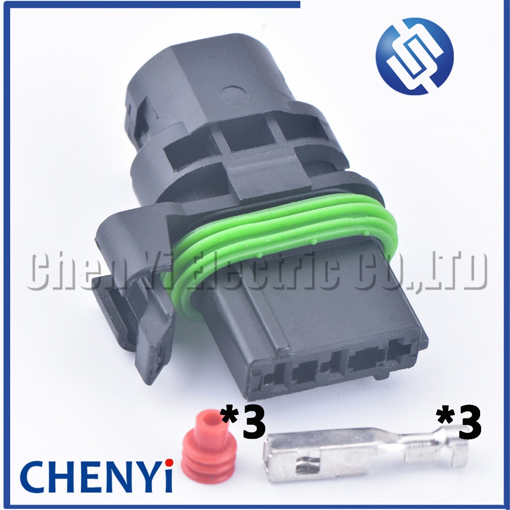 3 Pin 2.8 Series หญิงขั้วต่อมอเตอร์อัตโนมัติสําหรับ Nissan Teana Sylphy Bluebird Tiida Qashqai ปลั๊กปรับไฟหน้ารถ