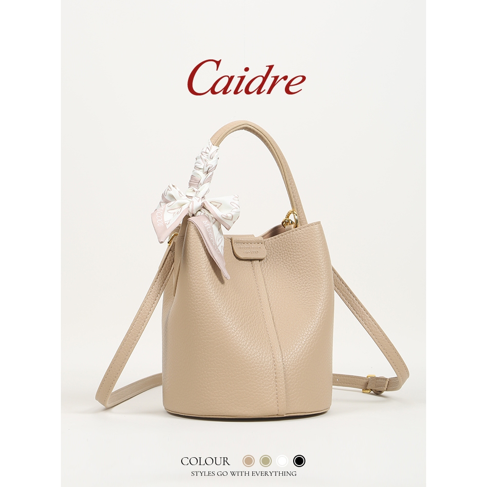 Caidre Portable Bucket Bag Female Commuter Small Bag Shoulder Messenger Bag