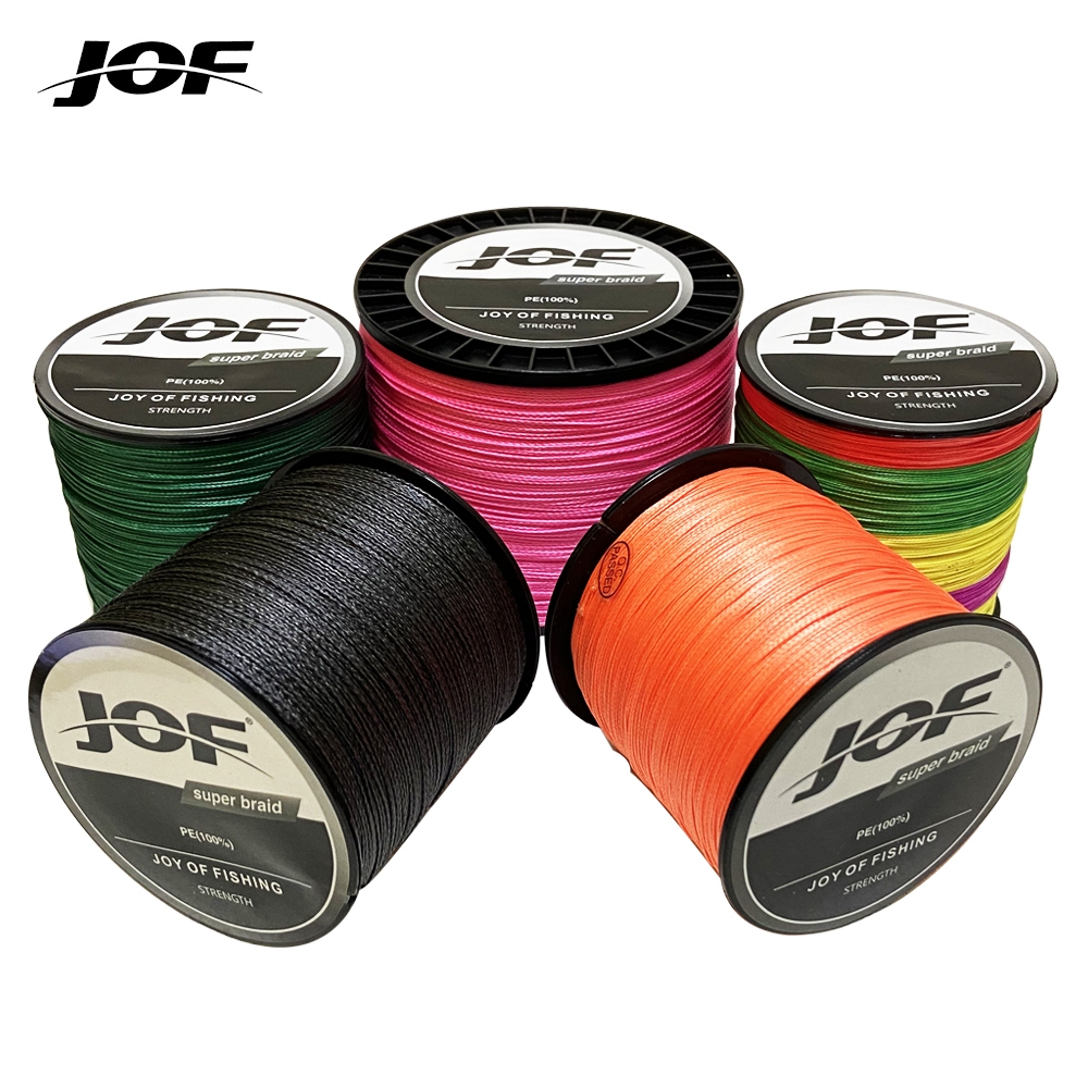1000m X4 JOF ยี่ห้อ Extra Strong ญี่ปุ่น Multifilament 100% PE ถักสายตกปลา Easy Trolling 10LB ถึง 80