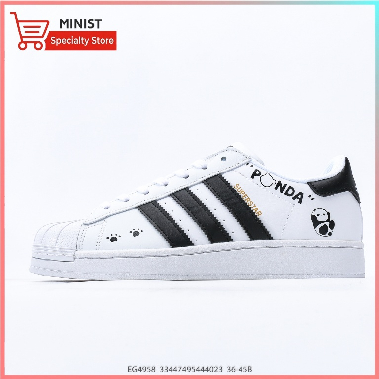 Originals SUPERSTAR (EG4958) Shell Head Series Low cut Classic ทนต่อการสึกหรอธุรกิจ High end รองเท้า