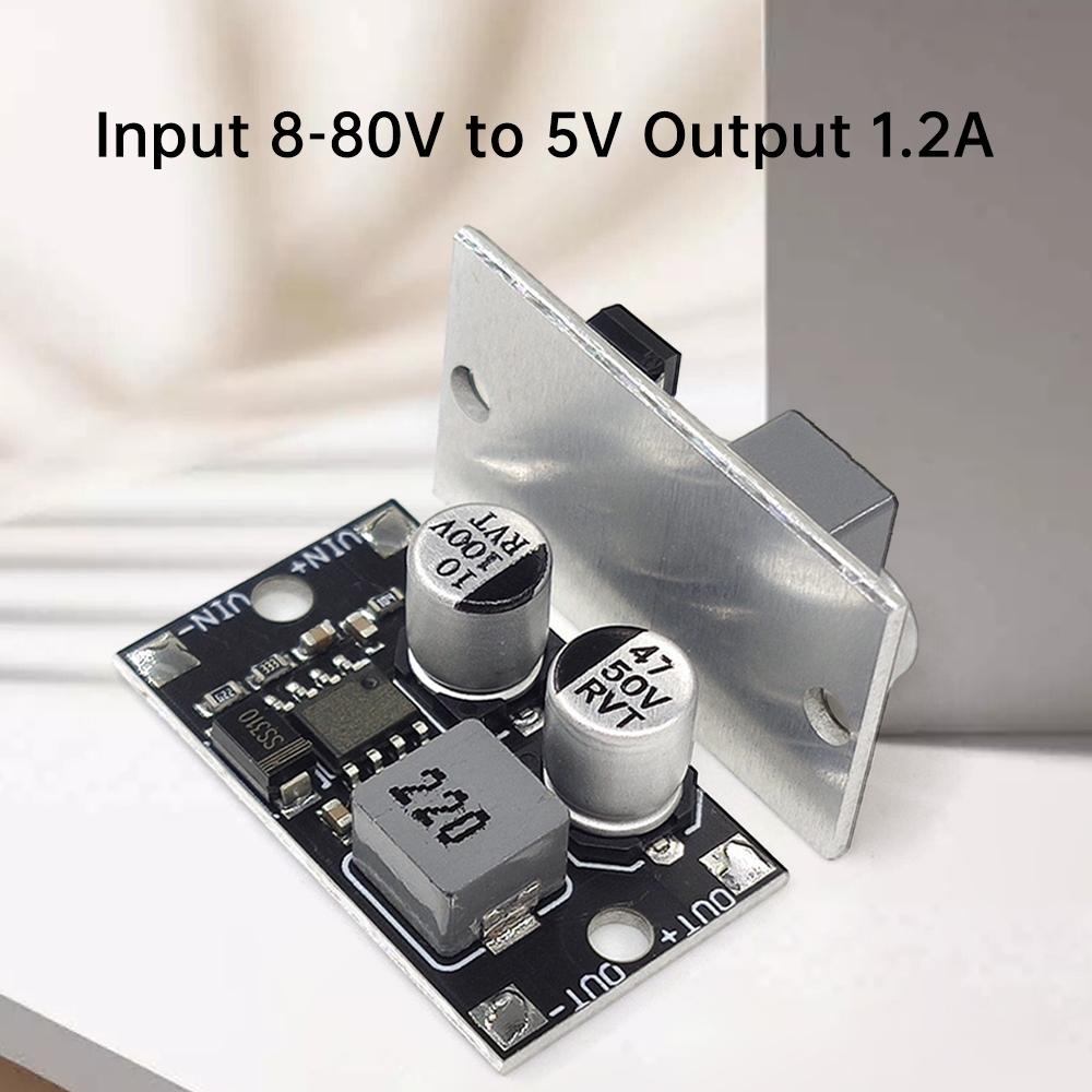 Mini DC-DC Buck Power โมดูล DC Converter 5-80V ถึง 5V/9 V/12 V/24 V อลูมิเนียม Substrate โมดูล