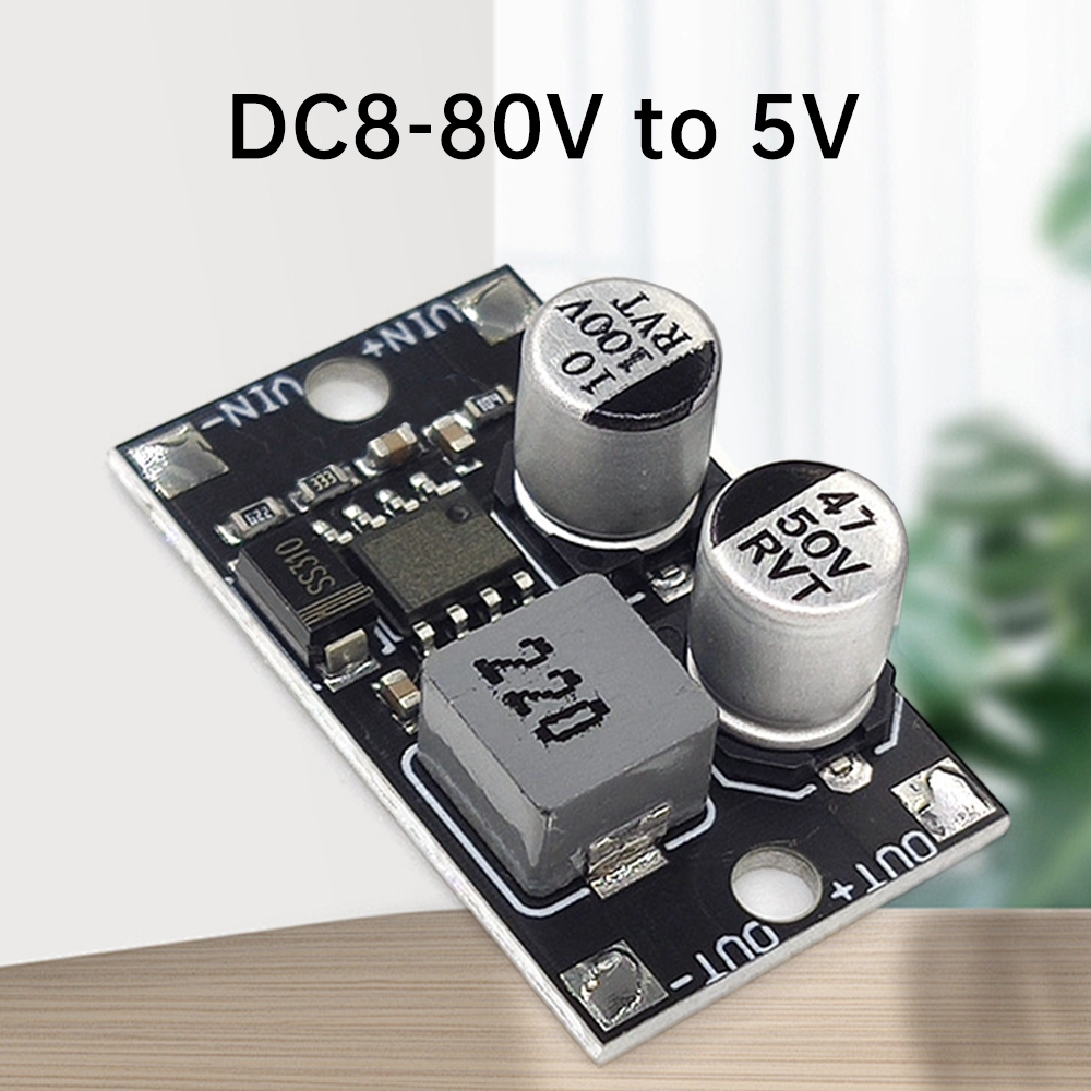 Mini DC-DC Buck Power โมดูล DC Converter 5-80V ถึง 5V/9 V/12 V/24 V อลูมิเนียม Substrate โมดูล