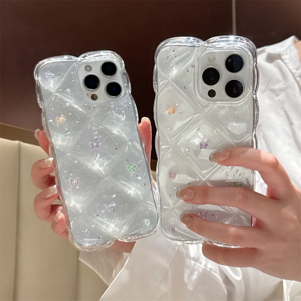 สําหรับIphone case 16 Pro Max 15 Pro Max 14 Pro Max 13 Pro Max Linggeผีเสื้อเคสโทรศัพท์