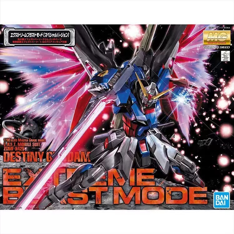 BANDAI ชุดโมเดล GUNDAM MG 1/100 ZGMF-X42S DESTINY GUNDAM EXTREME BLAST MODE MOBILE SUIT GUNDAM SEED 