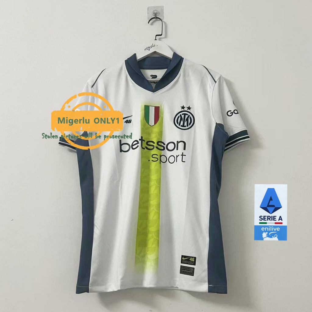 แฟนๆ edition 24/25 Inter Milan x ROSSI เสื้อฟุตบอลเยือน S-4XL