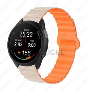 สายรัดข้อมือซิลิโคน 20 มม. สำหรับ Garmin vivoactive 5 6/3 Music / Forerunner 55/70/170/165/245/645/158/168 / Approach S50