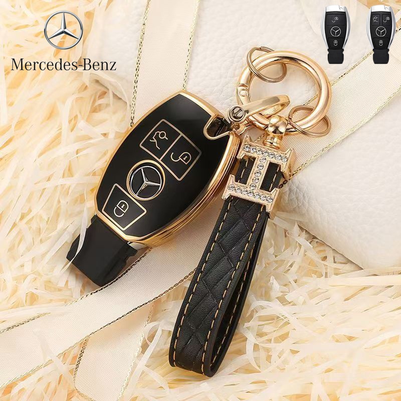 Mercedes Benz A /B /C/ S Class AMG GLA CLA GLC W176 W221 W204 W205 AMG เคสกุญแจรถ Mercedes Ben ฝาครอบกุญแจรีโมท