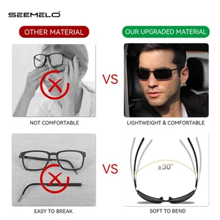 SEEMLO Mens แว่นตากันแดดโพลาไรซ์ Unisex แฟชั่นแว่นตากันแดด Retro ขับรถแว่นตากันแดด UV400 ขี่จักรยานขี่วิ่งสําหรับชาย