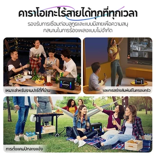 [รับประกัน 3 ปี] MODOFO ลำโพงบลูทูธ ไมโครโฟน ลำโพงคาราโอเกะ2ไมค์ บลูทูธไร้สาย blue tooth speaker รองรับUSB/TF/AUX