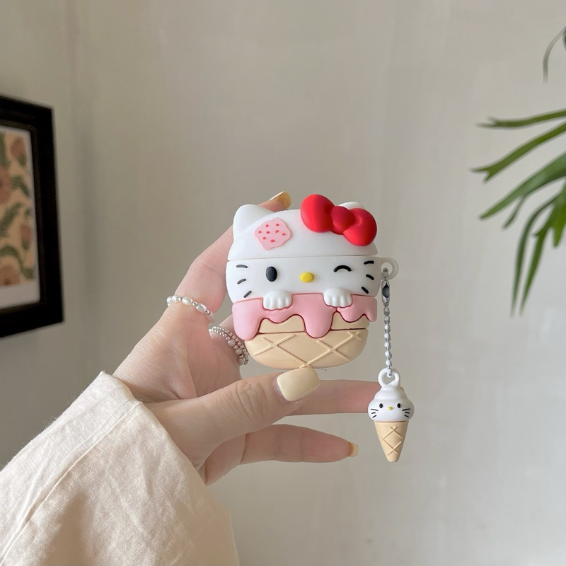 🔥พร้อมส่ง🔥เคส Airpods4 เคส Hello Kitty น่ารักสําหรับเคส airpods 4 ส่งด่วน เคสแอร์พอร์ด3/4airpods case 1 2 3 4