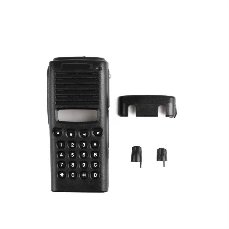 แผงด้านหน้าฝาครอบกรณีที่อยู่อาศัย w/ช่องระดับเสียงลูกบิดชุดสําหรับ Kenwood TK-378G 278G 388G TK278G 