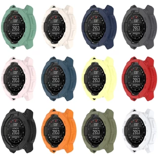 เคสซิลิโคนเปลือกป้องกันครึ่งฝาครอบอุปกรณ์เสริมสําหรับ Garmin Instinct 3 45mm 50mm / Instinct E 40mm 45mm