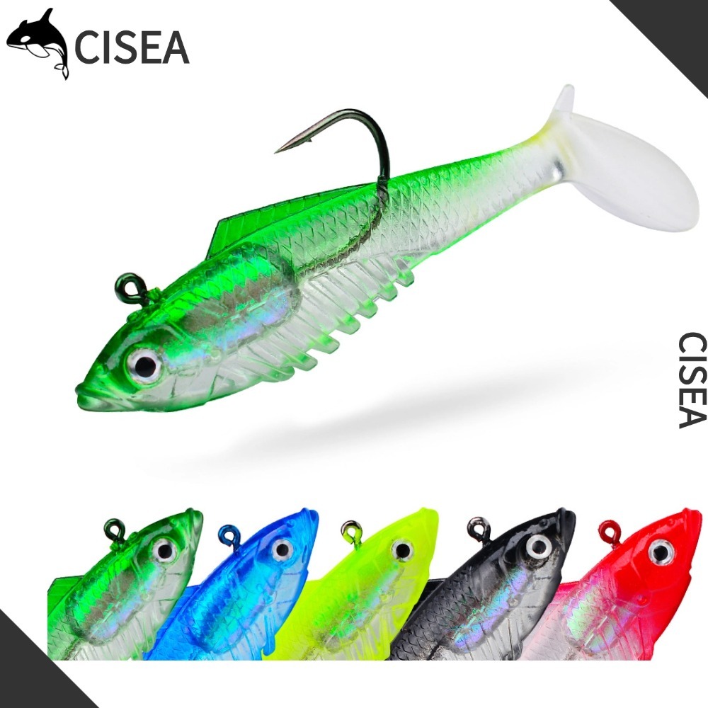 CISEA F295 เหยื่อยาง ปลา ตกปลา ตกปลา เหยื่อจิ๊ก เหยื่อ 11g 19g