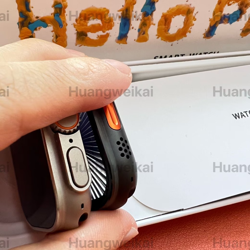 2025 AMOLED Ai H16 ultra smart watch Ultra 2 49 มม.NFC ไร้สายชาร์จ BT Call GPS Smartwatch ผู้หญิงสํา