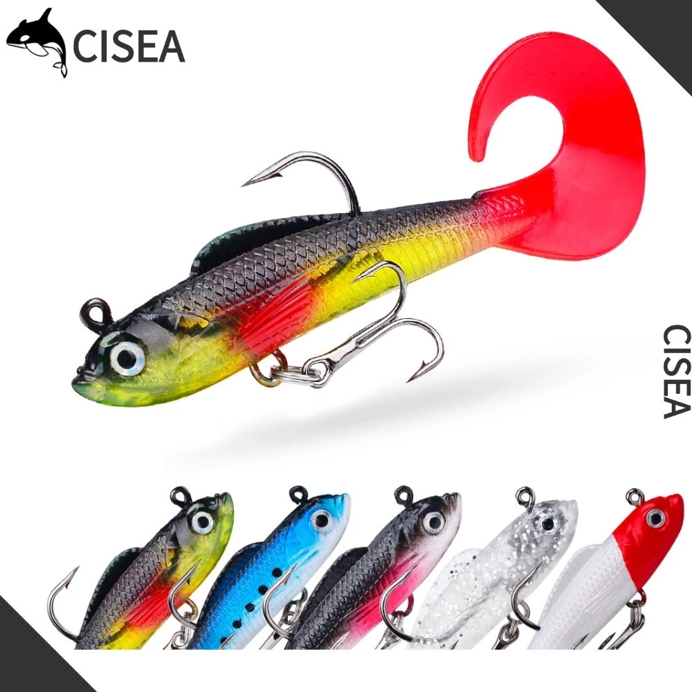 CISEA F296 เหยื่อยาง ปลา ตกปลา ตกปลา เหยื่อจิ๊ก เหยื่อ 8.7g 8.5cm