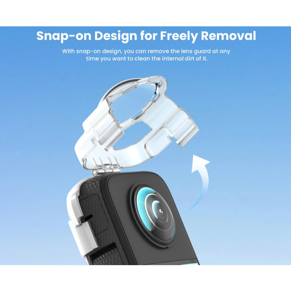 AMagisn Anti-fog Snap-on เลนส์สําหรับ Insta360 X3 ซิลิโคนหัวเข็มขัดป้องกันกรณีป้องกันหน้าจอวงเล็บกล้องอุปกรณ์เสริม