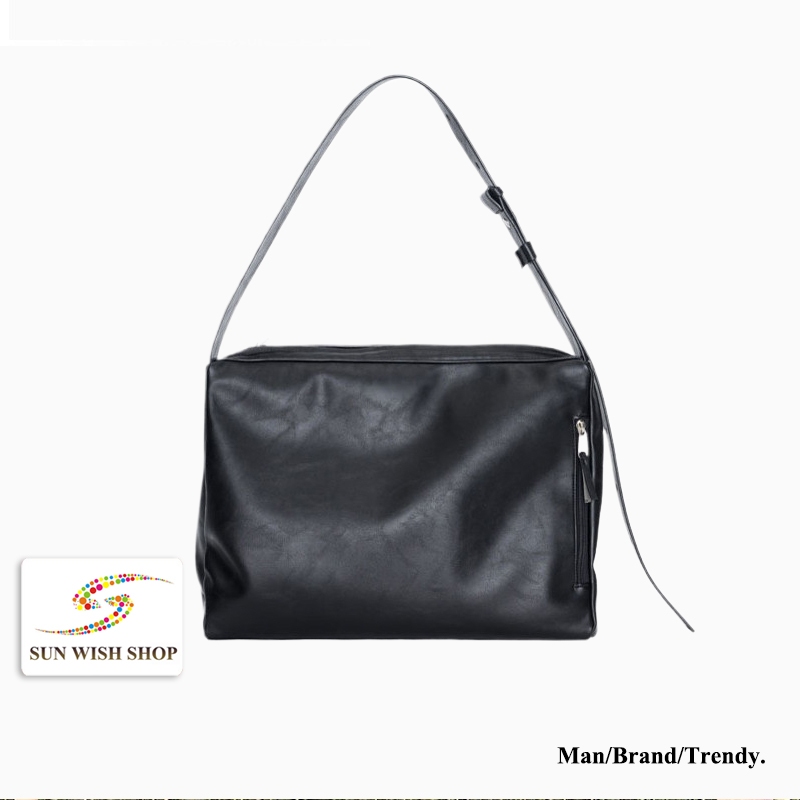 🌞 SUNWISH🌞 SWS-RU03 2024 กระเป๋าสะพายไหล่ หนังนิ่ม 15 นิ้ว แฟชั่นเกาหลี สําหรับผู้ชาย และผู้หญิง