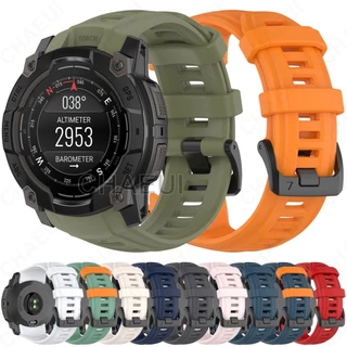 สายซิลิโคนกีฬานาฬิกาสร้อยข้อมืออุปกรณ์เสริมสําหรับ Garmin Instinct 3 50mm 45mm / Instinct E 45mm 40mm