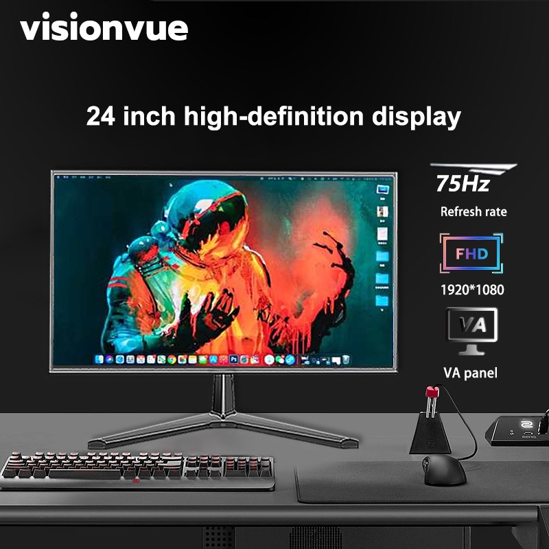New Monitor LED 19-27" (จอคอมพิวเตอร์) พร้อม HDMI, VGA