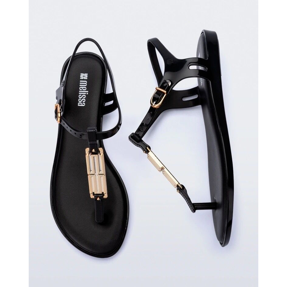 Brazil Melissa Flip-Flops รองเท้าแตะโลหะรองเท้าเจลลี่แบน ราคา ถูกที่สุด ดีลบีเคเค แกลเลอรีภาพที่ 4