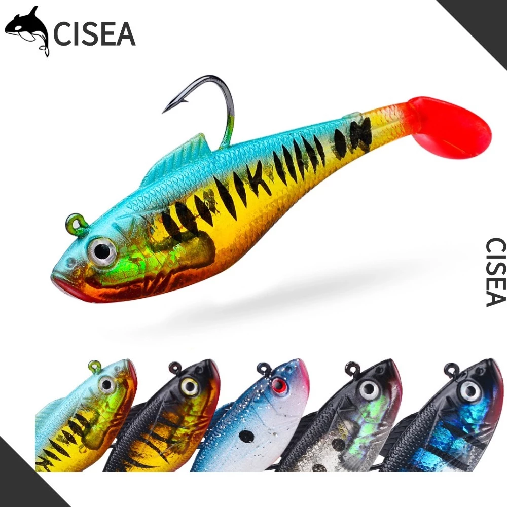 CISEA F299 เหยื่อยาง ปลา ตกปลา ตกปลา เหยื่อจิ๊ก เหยื่อ 3.6g 9.5g 24.6g