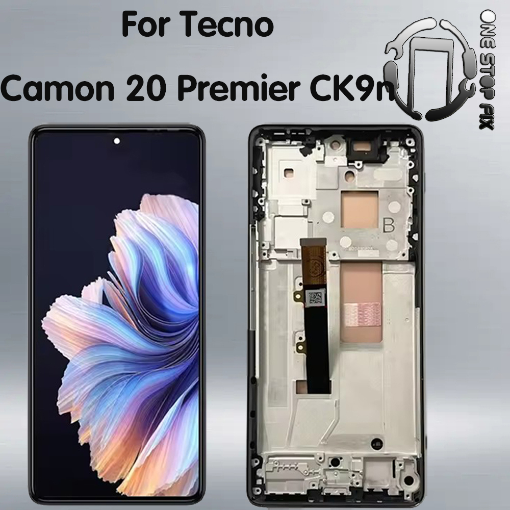 สําหรับ Tecno Camon 20 Premier CK9n CK9 จอแสดงผล LCD Touch Screen Digitizer Assembly