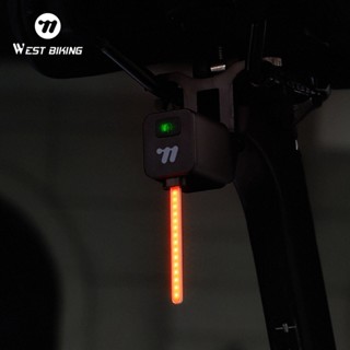 WEST BIKING ไฟจักรยานแบบเสียบปลั๊ก ไฟท้ายจักรยาน ไฟจักรยานแบ…
