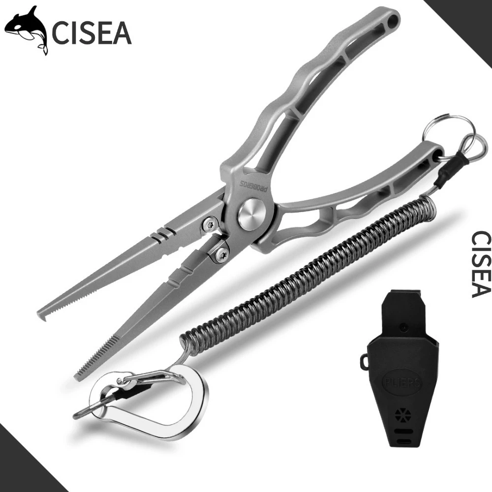 CISEA F304 คีม สายเบ็ด คีมตกปลา ชุดคีม knipex คีมย้ํา 147g 18.5cm