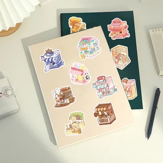 50ชิ้นน่ารักการ์ตูนสัตว์ร้านค้าสติกเกอร์สําหรับโทรศัพท์แล็ปท็อปหมวกกันน็อคสติ๊กเกอร์กราฟฟิตีกันน้ําสร้างสรรค์ ทําเอง