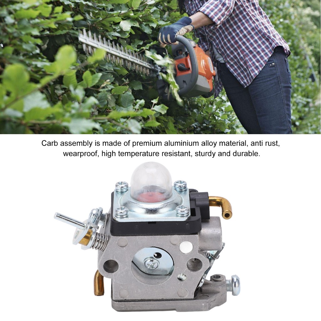 [อะไหล่รถยนต์] คาร์บูเรเตอร์ทริมเมอร์ 523 01 24‐01 เปลี่ยนโลหะผสมอลูมิเนียมสําหรับ Husqvarna 122 HD6